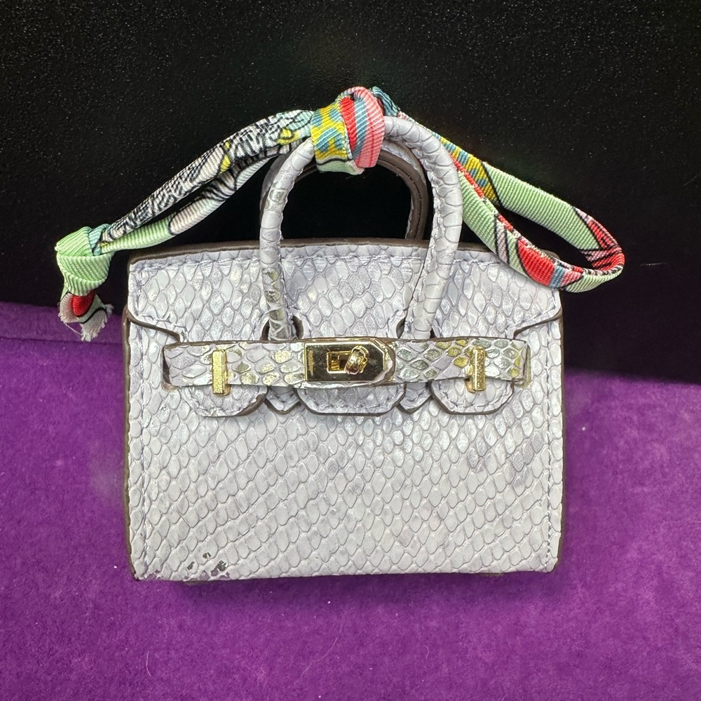 Lavender Mini Purse Charm | Exact Item Shown